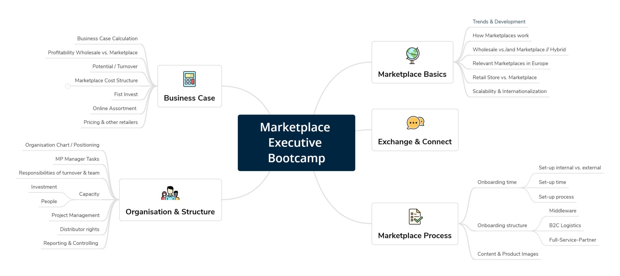 COMPETENCE FIELDS OF THE MARKETPLACE EXECUTIVE BOOTCAMP